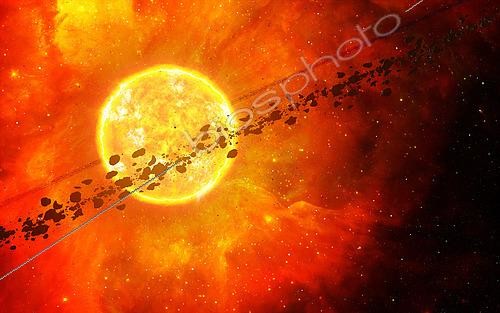 Biosphoto | 2482305 | A young star circled by debris. | © Frieso Hoevelkamp / Stocktrek Images / Biosphoto