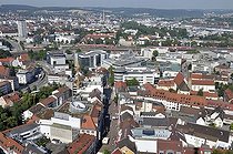 Biosphoto | 1607656 | Aerial view from the top of Ulmer Muenster, Ulm Minster, church, Ulm, Baden-Wuerttemberg, Germany, Europe | © Walter G. Allgoewer / imageBROKER / Biosphoto
