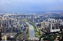 Biosphoto | 1604870 | Aerial view, high-rise buildings in the new financial centre, Morumbi district, Sao Paulo, Brazil, South America | © Florian Kopp / imageBROKER / Biosphoto