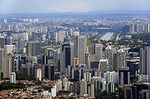 Biosphoto | 1604871 | Aerial view, high-rise buildings in the new financial centre, Morumbi district, Sao Paulo, Brazil, South America | © Florian Kopp / imageBROKER / Biosphoto