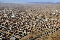 Biosphoto | 1601829 | Aerial view over El Alto, a town with over a million inhabitants, La Paz, Bolivia, South America | © Florian Kopp / imageBROKER / Biosphoto