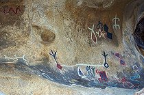 Biosphoto | 1250410 | Amerindians Pictographs Joshua's Tree NM California USA | &copy; Daniel Heuclin / Biosphoto