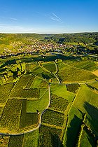 Biosphoto | 2558198 | Arbois and its AOC vineyards, Arbois, Jura, France | &copy; Stéphane Godin / Biosphoto