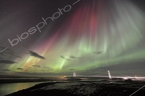 Biosphoto | 1989579 | Aurora borealis and bridge Jökulsárlón - Iceland  | &copy; Christophe Suarez / Biosphoto