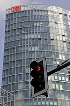 Biosphoto | 1601430 | BahnTower, corporate headquarters of the Deutsche Bahn AG, Potsdamer Platz, Berlin, Germany, Europe | © Walter G. Allgoewer / imageBROKER / Biosphoto