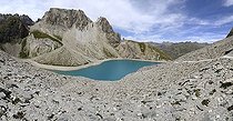 Biosphoto | 1252354 | Beraudes Lake Valley Clarée Massif Cerces Alps France | &copy; Thierry Van Baelinghem / Biosphoto