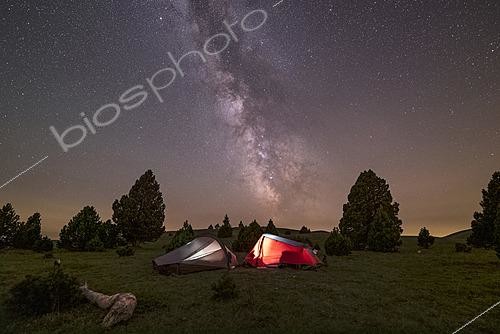 Biosphoto | 2624214 | Bivouac in Vercors, the fifth International Dark Sky Reserve (RICE) since 2023, the High Plateaus of Vercors offer a sky free from light pollution, located in the Pre-Alps massif, Chichilianne, Vercors, Isère, France. | &copy; Philippe Jacquot / Biosphoto