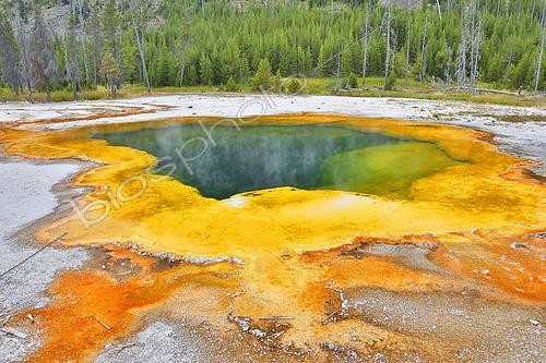 Biosphoto | 2618350 | Black Sand Basin, Emerald Pool, Yellowstone National Park, Wyoming, USA. | &copy; Christophe  Lehénaff / Biosphoto