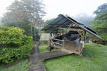 Biosphoto | 2583245 | Camp pararé, scientific station in the Nouragues nature reserve. Sleeping area in the 