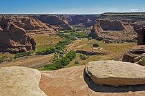 Biosphoto | 1249991 | Canyon de Chelly with Navalo hogan Arizona USA | &copy; Daniel Heuclin / Biosphoto