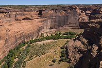 Biosphoto | 1249992 | Canyon de Chelly with Navalo hogan Arizona USA | &copy; Daniel Heuclin / Biosphoto