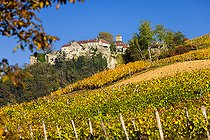 Biosphoto | 2558240 | Château-Chalon, 'Plus beau village de France, vignoble AOC, capitale du Vin Jaune, Jura, France | &copy; Stéphane Godin / Biosphoto