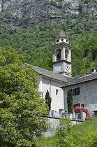 Biosphoto | 1608062 | Church of Frasco, upper Valle Verzasca valley, canton Ticino, Switzerland, Europe | © Olaf Krueger / imageBROKER / Biosphoto