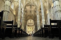 Biosphoto | 1600318 | Church of Santa Maria de Belem in the Hieronymites Monastery, Mosteiro dos Jeronimos, UNESCO World Heritage Site, Manueline style, Portuguese late-Gothic, Belem, Lisbon, Portugal, Europe | © Florian Kopp / imageBROKER / Biosphoto