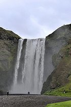 Biosphoto | 1250723 | Chute de Skógafoss sur la rivière Skógá Islande | &copy; Claude Balcaen / Biosphoto