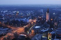 Biosphoto | 1605150 | City view at dusk, Leipzig, Saxony, Germany, Europe | © Kevin Proennecke / imageBROKER / Biosphoto