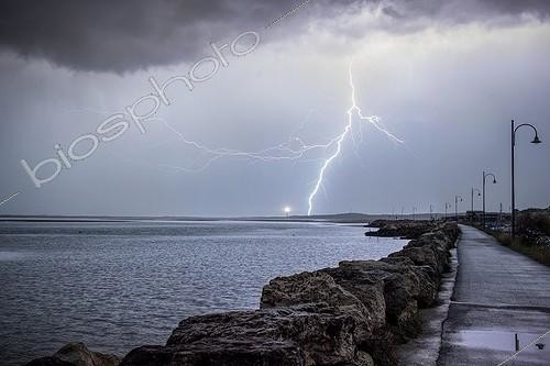 Biosphoto | 2023402 | Cold air storm on the coast of Charente Maritime - France ; Isolated and coastal storm that developed on a still warm ocean topped by a cold air mass. | &copy; Xavier Delorme / Biosphoto