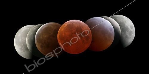 Biosphoto | 1254987 | Cone of Earth's shadow causing the eclipse of the Moon | &copy; Laurent Laveder / Biosphoto