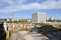 Biosphoto | 1603917 | Construction of a new library, architect Prof | © Walter G. Allgoewer / imageBROKER / Biosphoto