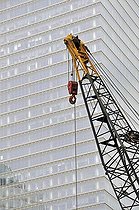 Biosphoto | 1601259 | Crane in front of a high-rise building, building site at Ground zero, the area of the former World Trade Center, WTC, Manhattan, New York City, USA, North America | © Walter G. Allgoewer / imageBROKER / Biosphoto