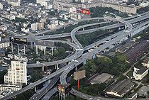 Biosphoto | 1602201 | Crossing of Highways, view from Bayoke tower, Bangkok, Thailand | © Florian Kopp / imageBROKER / Biosphoto