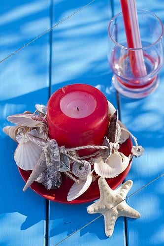 Biosphoto | 1621194 | Décoration marine d'une bougie | &copy; Mak Media Agency / Biosphoto