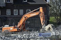 Biosphoto | 1603690 | Demolition work carried out by HOCHTIEF, inland port, Duisburg, North Rhine-Westphalia, Germany, Europe | © Walter G. Allgoewer / imageBROKER / Biosphoto