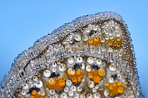Biosphoto | 2609712 | Détail de l'aile d'un Azuré (Lycaenidae sp) couverte de rosée au repos le matin, Prairies du Fouzon, Loir-et-Cher, France | &copy; Bruno Guénard / Biosphoto
