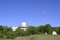 Biosphoto | 2609637 | Domes of the Haute-Provence Observatory (OHP), an astronomical observatory located since 1936 in Saint-Michel-l'Observatoire, Alpes-de-Haute-Provence, France. | &copy; Dominique Delfino / Biosphoto