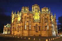 Biosphoto | 1606004 | Dominican monastery Mosteiro de Santa Maria da Vitoria at night, view of the unfinished chapels, UNESCO World Heritage Site, Batalha, Portugal, Europe | © Florian Kopp / imageBROKER / Biosphoto