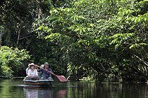 Biosphoto | 2435729 | Ecotourism in flood forest, Napo Wildlife lodge, Yasuni Nationl Park, Amazon, Ecuador | &copy; Michel Gunther / Biosphoto