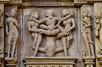 Biosphoto | 1604588 | Erotic sculptures, Khajuraho Group of Monuments, UNESCO World Heritage Site, Madhya Pradesh, India, Asia | © Olaf Krueger / imageBROKER / Biosphoto