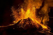Biosphoto | 2468750 | Eruption in Geldingadalur, Fagradalsfjall, Reykjanes Peninsula, Iceland | &copy; Martial Acquarone / Biosphoto