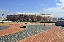Biosphoto | 1600739 | FIFA World Cup 2010, construction site of the Soccer City Stadium in the Soweto district, Johannesburg, South Africa, Africa | © Florian Kopp / imageBROKER / Biosphoto