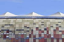 Biosphoto | 1600740 | FIFA World Cup 2010, construction site of the Soccer City Stadium in the Soweto district, Johannesburg, South Africa, Africa | © Florian Kopp / imageBROKER / Biosphoto