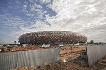 Biosphoto | 1600743 | FIFA World Cup 2010, construction site of the Soccer City Stadium in the Soweto district, Johannesburg, South Africa, Africa | © Florian Kopp / imageBROKER / Biosphoto