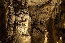 Biosphoto | 2588049 | Formations de tour en calcite dans la grotte de Lastournelle à Sainte-Colombe-de-Villeneuve, France. | &copy; Antoine Boureau / Biosphoto