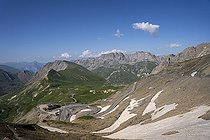 Biosphoto | 2588031 | Gallibier pass and road in summer as seen from the pass in Valloire, Savoie, France. | &copy; Antoine Boureau / Biosphoto