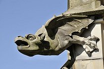 Biosphoto | 1604274 | Gargoyle, imaginative stone character on a buttress, Ulm Minster, Ulm, Baden-Wuerttemberg, Germany, Europe | © Walter G. Allgoewer / imageBROKER / Biosphoto