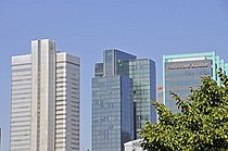 Biosphoto | 1601183 | High-rise buildings, Dresdner Bank Zentrale, Trianon and Schweizer-National Versicherungs-AG, Frankfurt, Hesse, Germany, Europe | © Walter G. Allgoewer / imageBROKER / Biosphoto