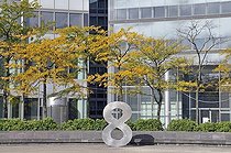 Biosphoto | 1604877 | House number eight on the central square of the Mediapark, Cologne, North Rhine-Westphalia, Germany, Europe | © Walter G. Allgoewer / imageBROKER / Biosphoto