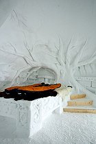 Biosphoto | 1251494 | Indoor of a iglu hotel | &copy; Franck Fouquet / Biosphoto