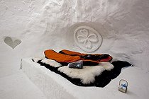 Biosphoto | 1251497 | Indoor of a iglu hotel | &copy; Franck Fouquet / Biosphoto