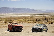 Biosphoto | 1456535 | Junk car in the desert near Trona, Mojave desert, California, USA | &copy; Christian Reister / imageBROKER / Biosphoto