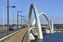 Biosphoto | 1600418 | Juscelino Kubitschek Bridge, architect Oscar Niemeyer, Brasilia, Distrito Federal state, Brazil, South America | © Florian Kopp / imageBROKER / Biosphoto