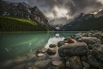 Biosphoto | 2483142 | Lake side view, Banff National Park, Alberta, Canada. | &copy; Jonathan Tucker / Stocktrek Images / Biosphoto