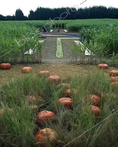 Biosphoto | 640383 | Land Art in the Garden of touch at Malicorne ; Landscape gardeners : Arnaud Maurières et Eric Ossart | &copy; Gilles Le Scanff & Joëlle-Caroline Mayer / Biosphoto