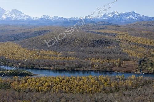 Biosphoto | 1877434 | Landscape of Kamchatka seen from helicopter | &copy; Samuel Blanc / Biosphoto
