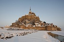 Biosphoto | 1233568 | Le Mont-Saint-Michel en hiver Manche France | &copy; Vincent M. / Biosphoto