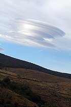 Biosphoto | 1249135 | Lenticular cloud in the sky of Lozere Cevennes France  | &copy; Pascal Pittorino / Biosphoto